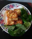 Đậu hủ muối sả chiên giòn chay