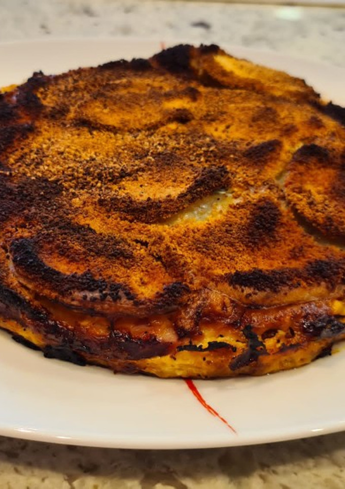 Una foto de Tarta de lacón y patatas