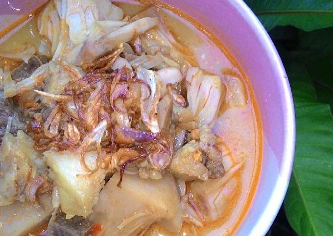 Cara Membuat Sayur nangka&amp;tetelan sapi Istimewa