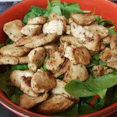 A picture of My Garlic Buttered Chicken. 😁.
