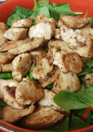 A picture of My Garlic Buttered Chicken. 😁.