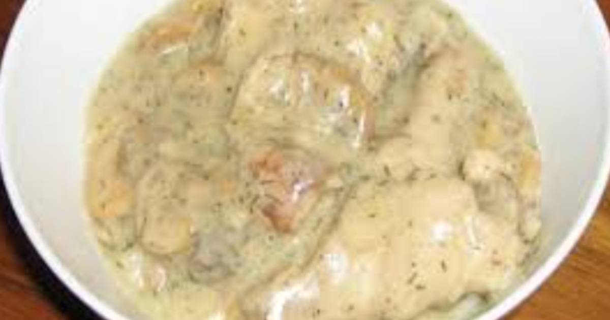 Pollo en salsa blanca con champiñones - 71 recetas caseras- Cookpad