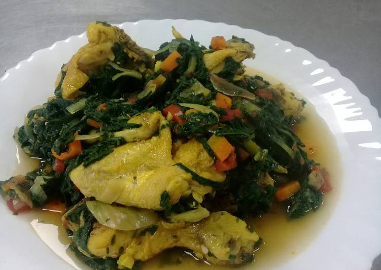 How to Make Award-winning Boiled chicken with spinach
