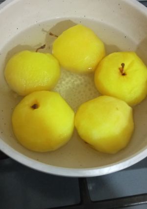 عکسی از دستور کمپوت سیب خونگی