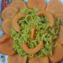 A picture of Ching's noodles flowerface.