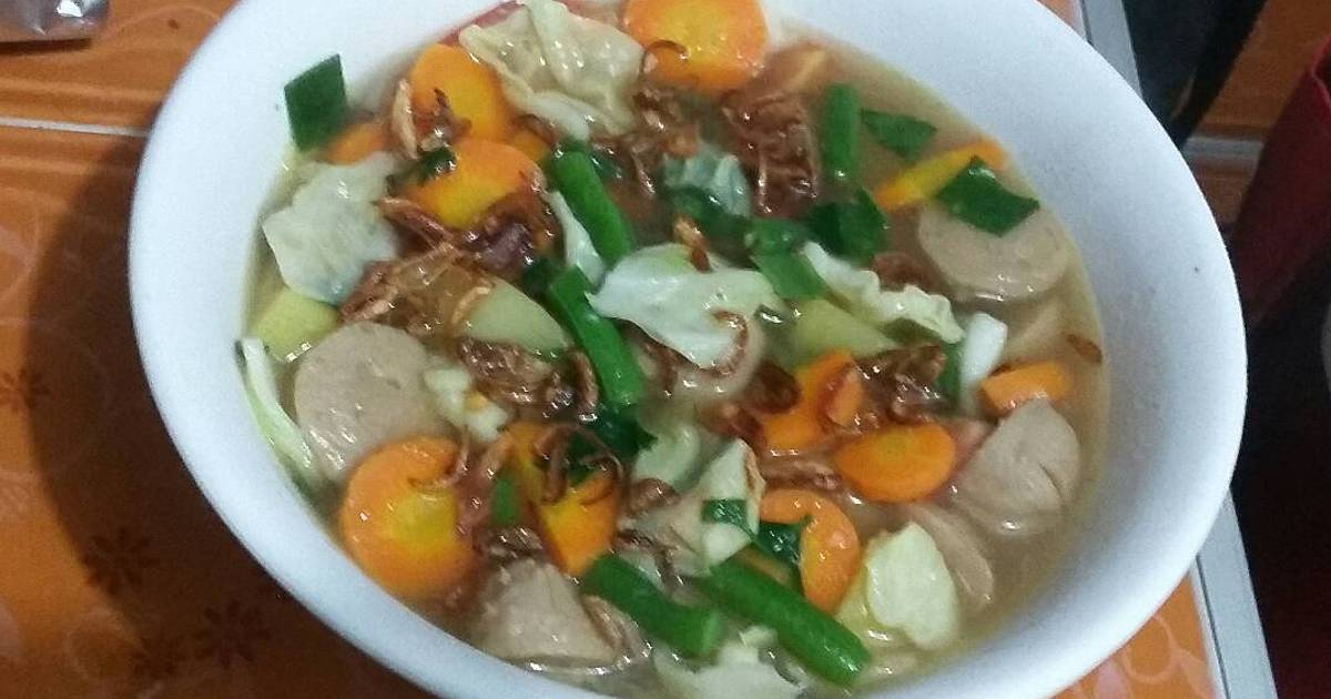 Resep Sayur Sop Bakso Oleh Dhenovs Kitchen Cookpad