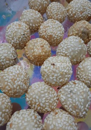 Foto resep Onde-onde mini isi coklat