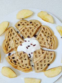 Una foto de Gofres de avena y yogurt con Clickchef