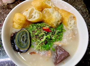 Hình của món Cháo khô mực.