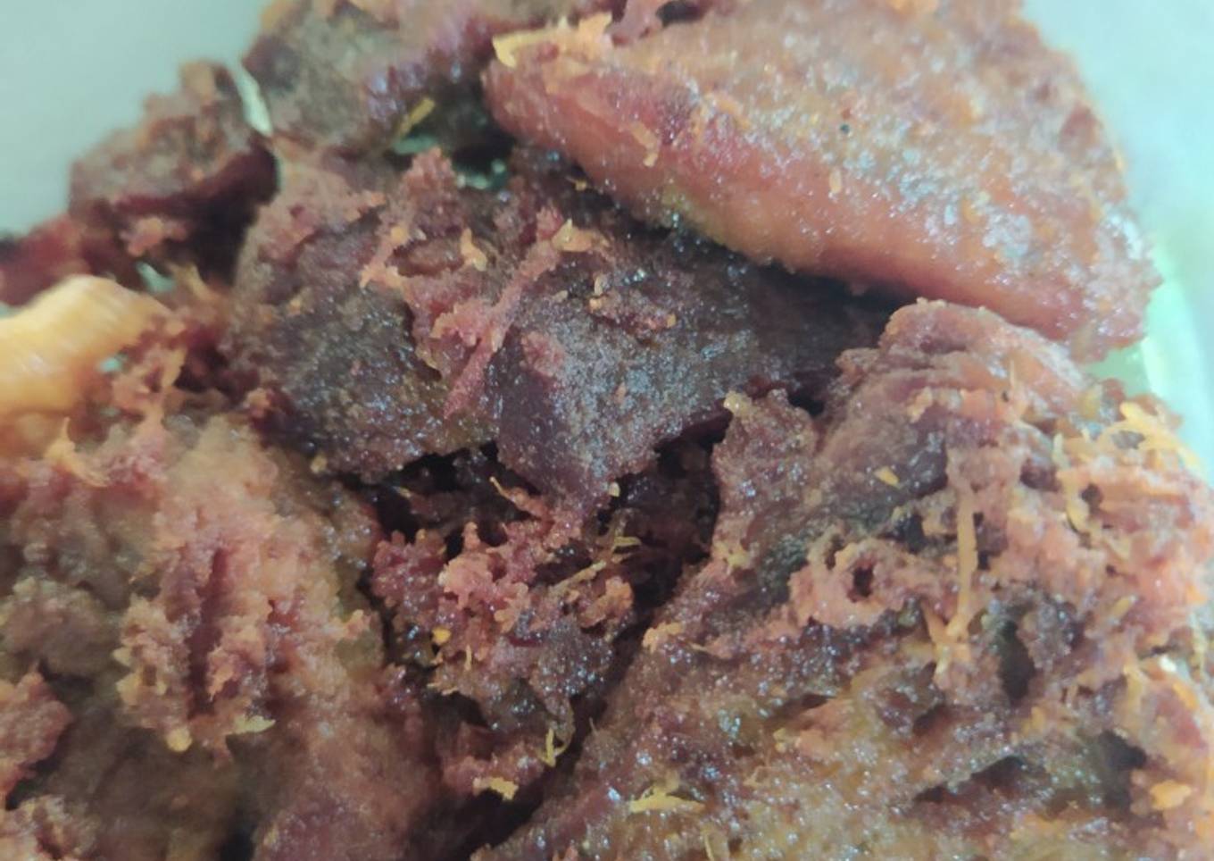 Gepuk daging sapi khas sunda
