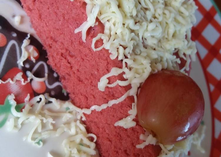 Bagaimana Menyiapkan Red velvet kukus lembut 🍰, Lezat Sekali