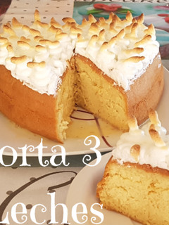 Una foto de Receta torta 3 leches exquisita