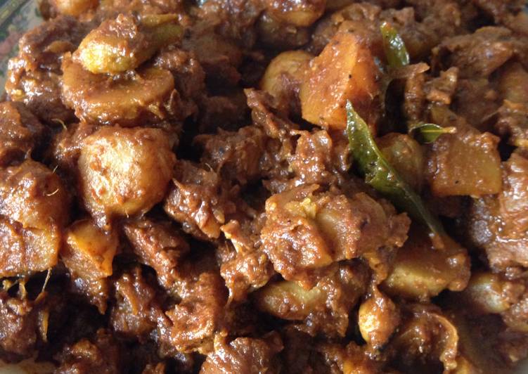 Recipe of Any-night-of-the-week Beef  &amp; Koorka  (Chinese Potatoes)