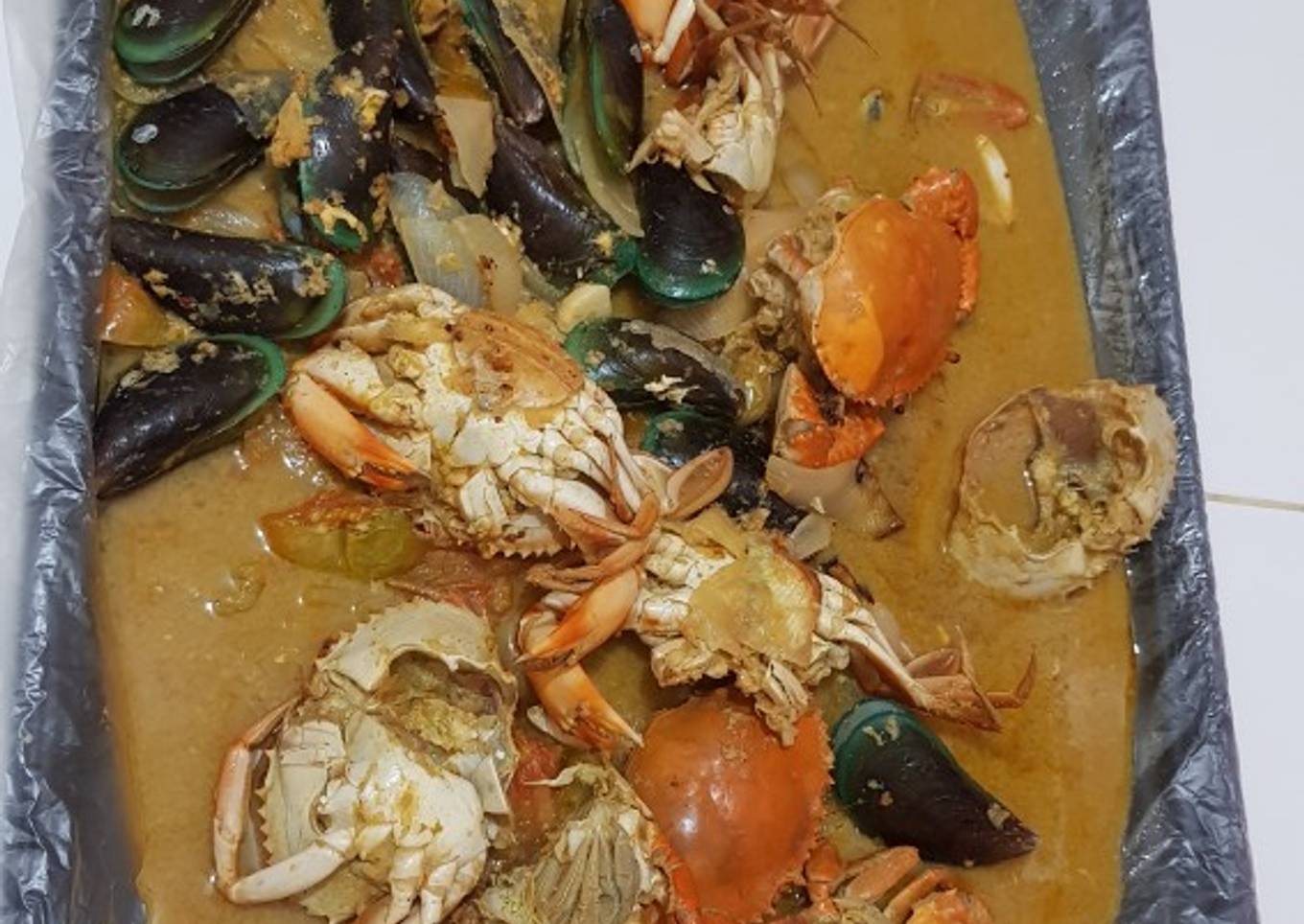 Seafood saus pedas ala anak kos