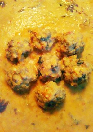 Una foto de Albóndigas en crema