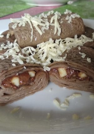 Foto resep Dadar Gulung Coklat Keju
