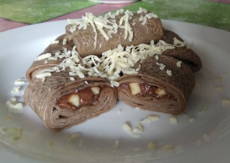 Dadar Gulung Coklat Keju