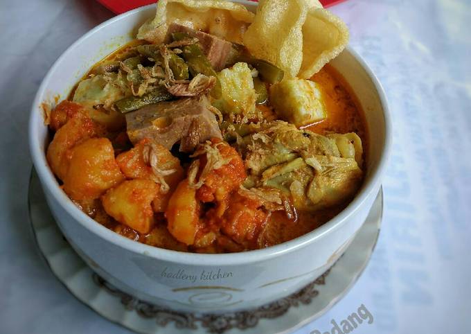 Cara Membuat Lontong Sayur Padang Kekinian