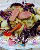 Salad thập cẩm trộn sốt mè rang