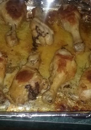 A picture of Baked Bisquick Crunchy Drumsticks.
