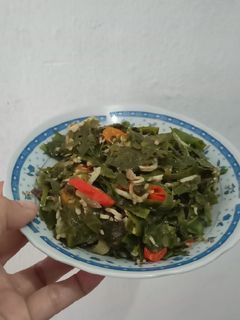 Foto resep Tumis daun melinjo teri