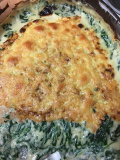 Una foto de Espinacas gratinadas con bechamel