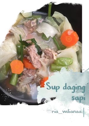 Foto resep Sup daging sapi simple