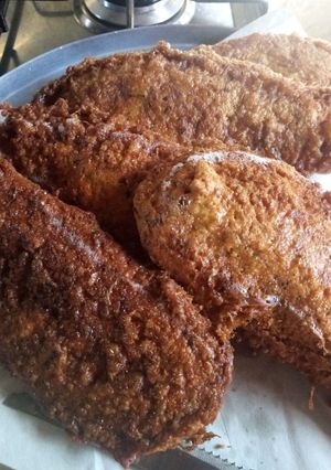 Una foto de Milanesas de berenjenas 🍆