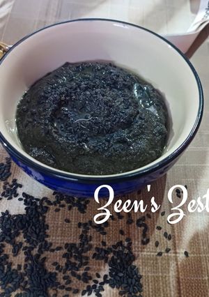 A picture of Black Sesame Tahini.