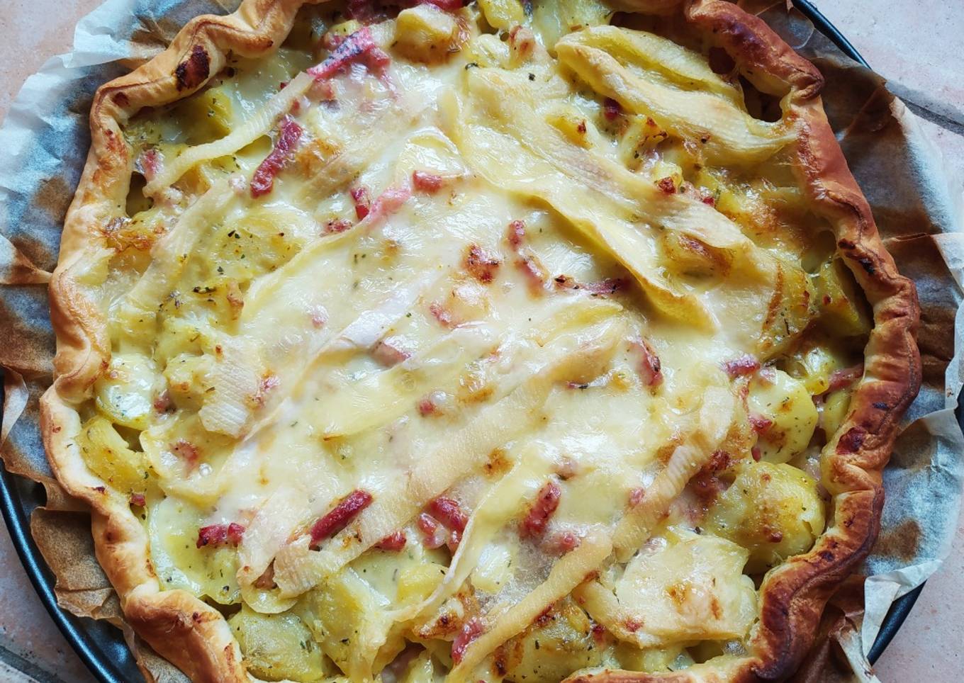 Tarte savoyarde et reblochon