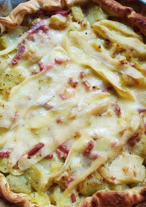 Une photo de Tarte savoyarde et reblochon