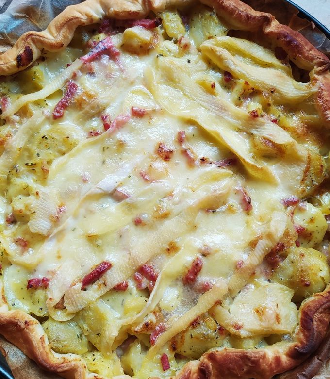 Une photo de Tarte savoyarde et reblochon