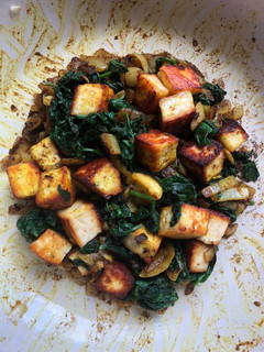 A picture of Saag Paneer.