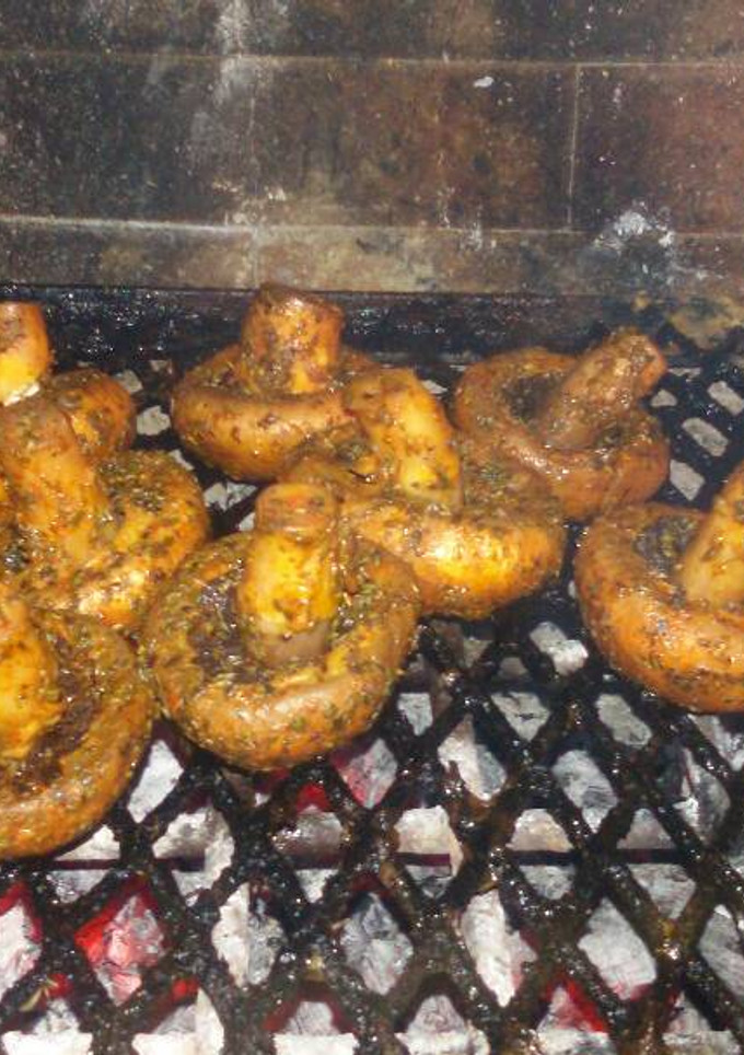 Una foto de Champignones a la parrilla