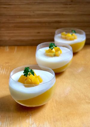 Foto resep Heavy Cream Manggo Pudding