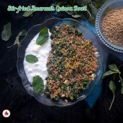A picture of STIR-FRIED AMARANTH QUINOA BOWL.