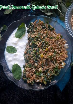 A picture of STIR-FRIED AMARANTH QUINOA BOWL.