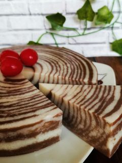 Foto resep Puding Roti Zebra