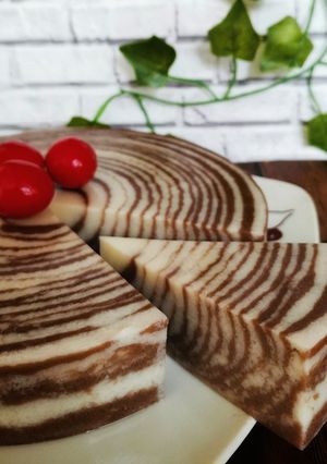 Foto resep Puding Roti Zebra
