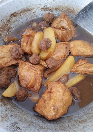 Foto resep Semur Daging Gelinding, Tahu, Kentang
