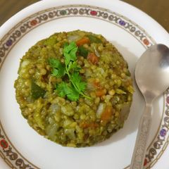 A picture of Jawar mint khichadi. (Sorghum).