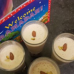A picture of Date and banana milk shake.