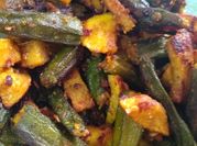A picture of bhindi aloo