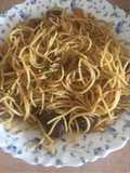 Leftover nyama choma spaghetti
