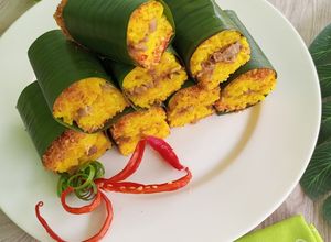Foto resep Lemper Ayam+Srundeng