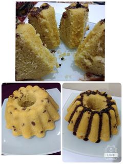 عکسی از دستور کیک موزی کشمش دار