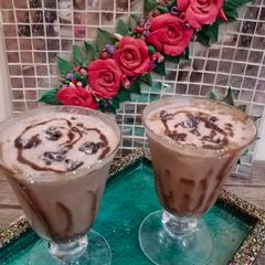A picture of Milo oreo iced shake.