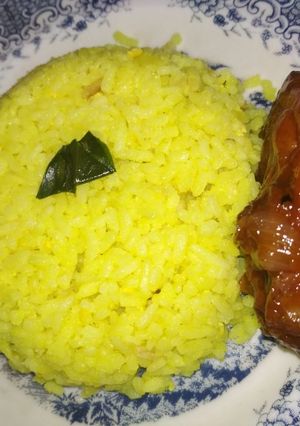 Foto resep Nasi Kuning dan Ayam Madu Barbeque