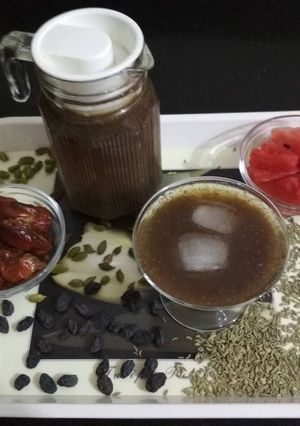 सौंफ साकार काली अंगूर का जूस (Saunf Sakar Kali Dharakhs ka juice recipe in hindi) रेसिपी मुख्य फोटो