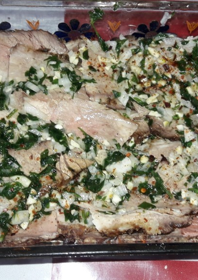Una foto de Carne a la vinagreta